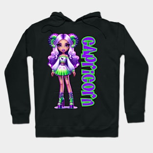 Capricorn Szn Dollz Zodiac Birthday Baddie Anime Hoodie